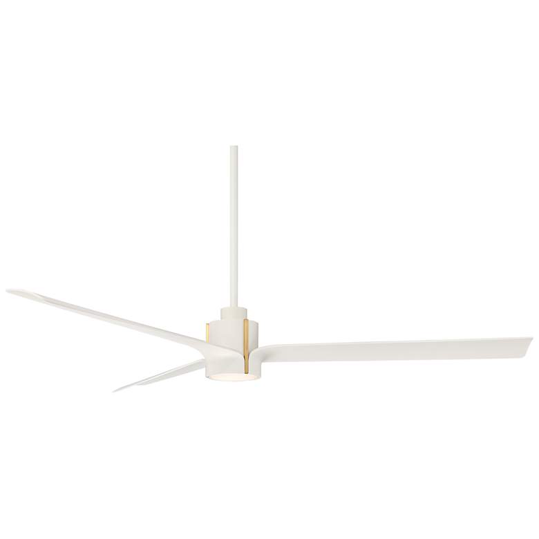 Image 7 60" Casa Vieja Aero Matte White LED Ceiling Fan with Remote more views