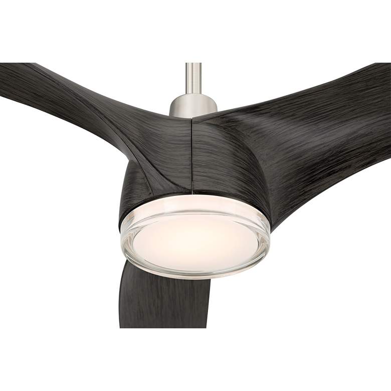 Image 3 60" Casa Vieja Artistry Brushed Nickel LED Damp Ceiling Fan more views