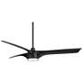 6_60" Casa Vieja Artistry Matte Black LED Damp Ceiling Fan with Remote more views
