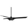 7_60" Casa Vieja Artistry Matte Black LED Damp Ceiling Fan with Remote more views