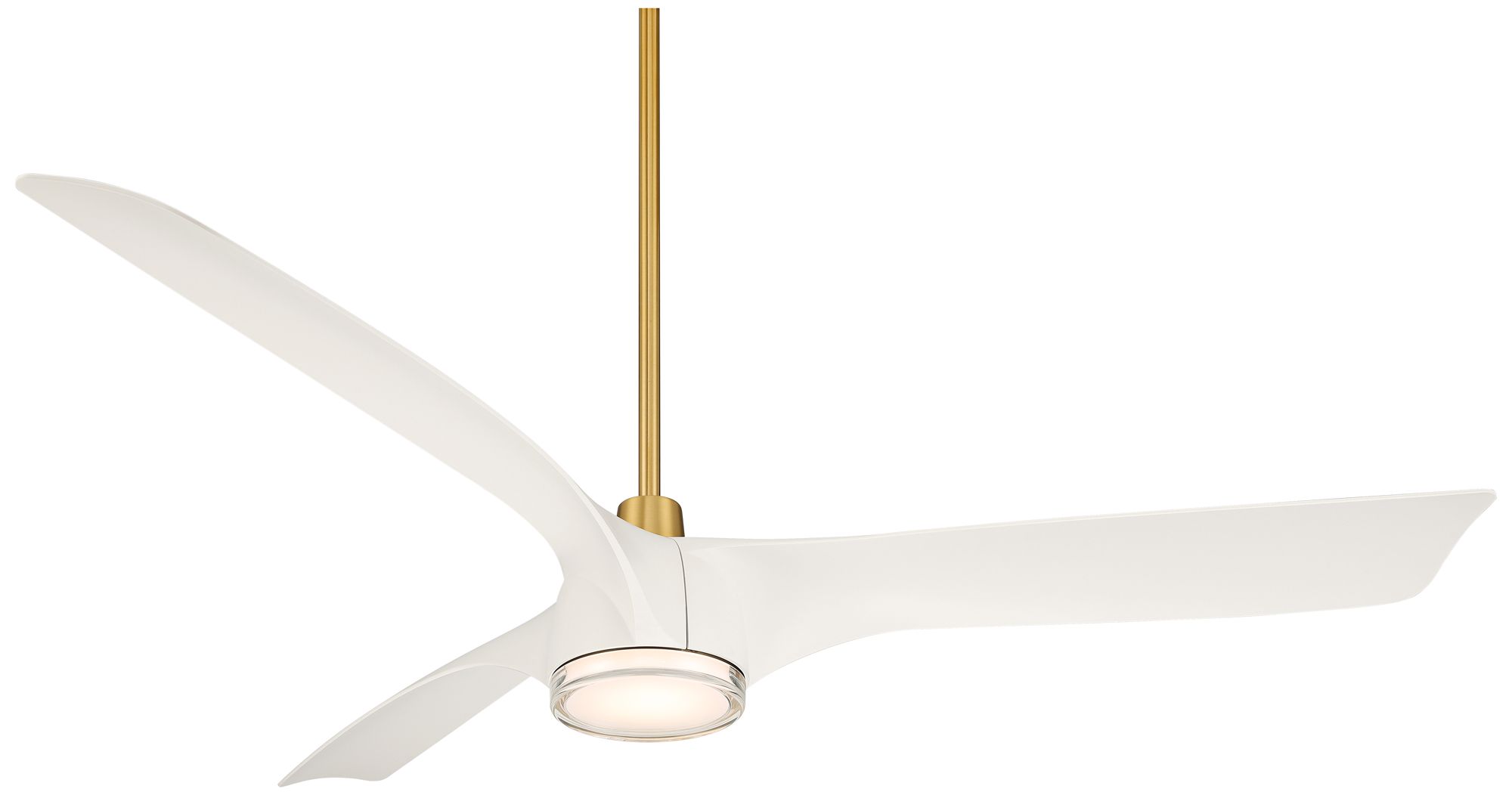 Image 2 60" Casa Vieja Artistry Soft Brass LED Damp Ceiling Fan