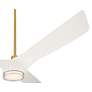 5_60" Casa Vieja Artistry Soft Brass LED Damp Ceiling Fan more views