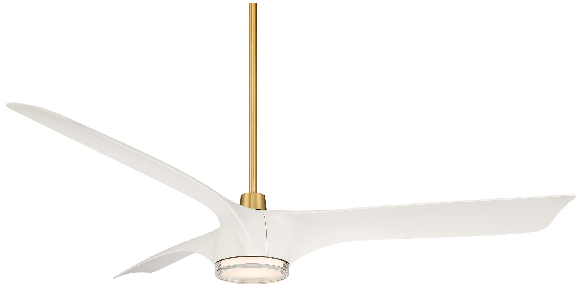 Image 6 60" Casa Vieja Artistry Soft Brass LED Damp Ceiling Fan more views