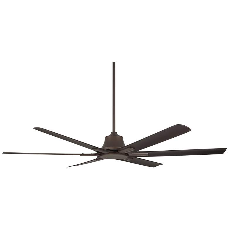 Image 5 60" Casa Vieja Bronze Damp Rated Ceiling Fan with Remote more views