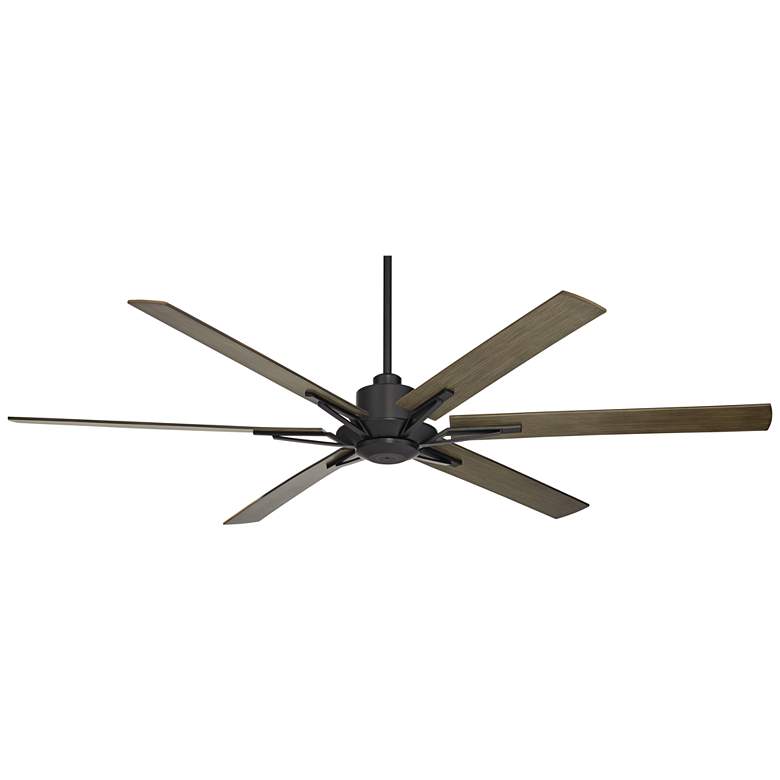 Image 2 60" Casa Vieja Expedition Matte Black Damp Rated Fan with Remote