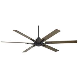 60&quot; Casa Vieja Expedition Matte Black Damp Rated Fan with Remote