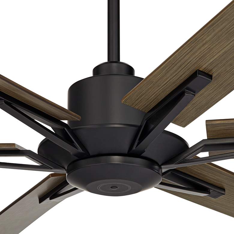Image 3 60" Casa Vieja Expedition Matte Black Damp Rated Fan with Remote more views