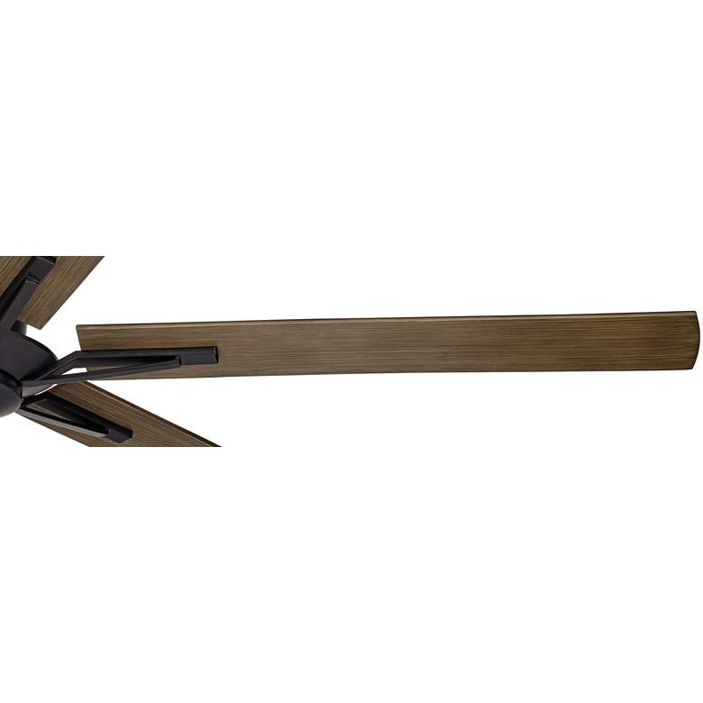Image 4 60" Casa Vieja Expedition Matte Black Damp Rated Fan with Remote more views