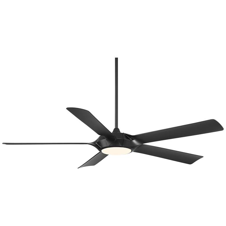 Image 2 60 inch Casa Vieja Grand Regal Matte Black LED Ceiling Fan With Remote