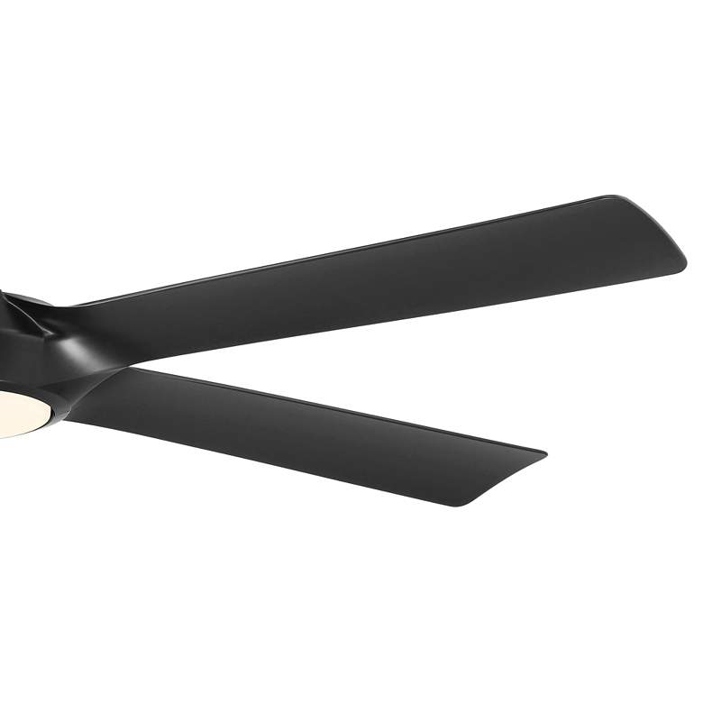 Image 4 60" Casa Vieja Grand Regal Matte Black LED Ceiling Fan With Remote more views