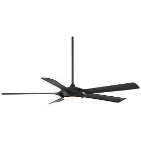 Image5 of 60" Casa Vieja Grand Regal Matte Black LED Ceiling Fan With Remote more views