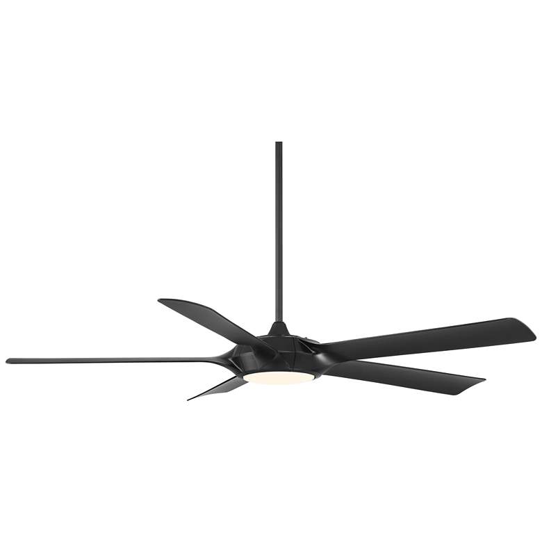 Image 5 60 inch Casa Vieja Grand Regal Matte Black LED Ceiling Fan With Remote more views