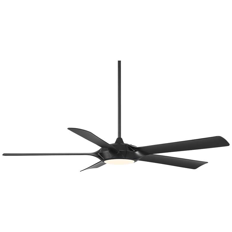Image 5 60" Casa Vieja Grand Regal Matte Black LED Ceiling Fan With Remote more views