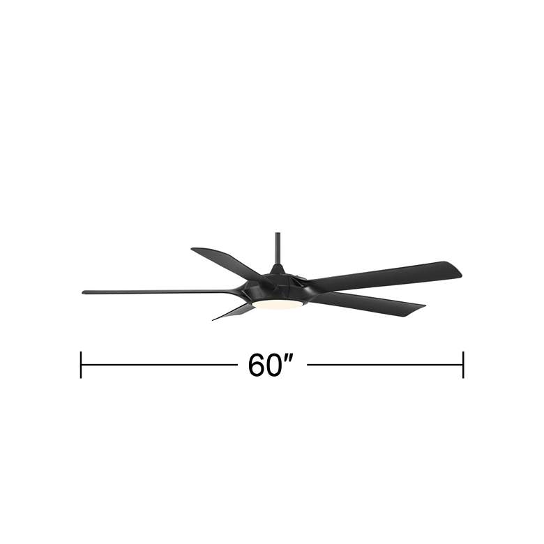 Image 7 60" Casa Vieja Grand Regal Matte Black LED Ceiling Fan With Remote more views