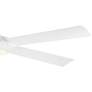 60" Casa Vieja Grand Regal Matte White LED Ceiling Fan With Remote