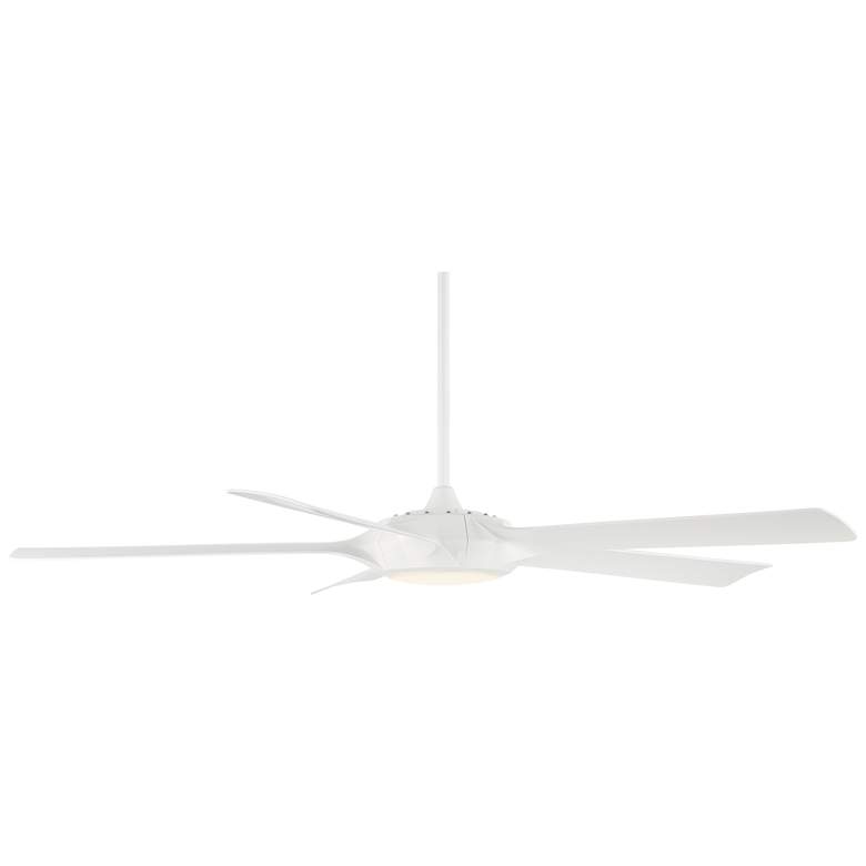 Image 5 60" Casa Vieja Grand Regal Matte White LED Ceiling Fan With Remote more views