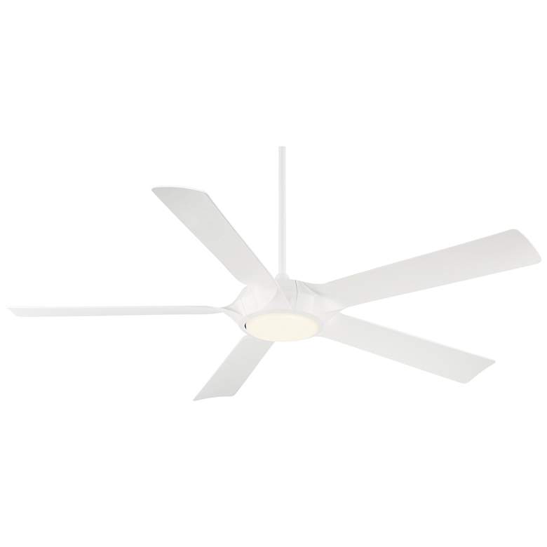 Image 6 60" Casa Vieja Grand Regal Matte White LED Ceiling Fan With Remote more views