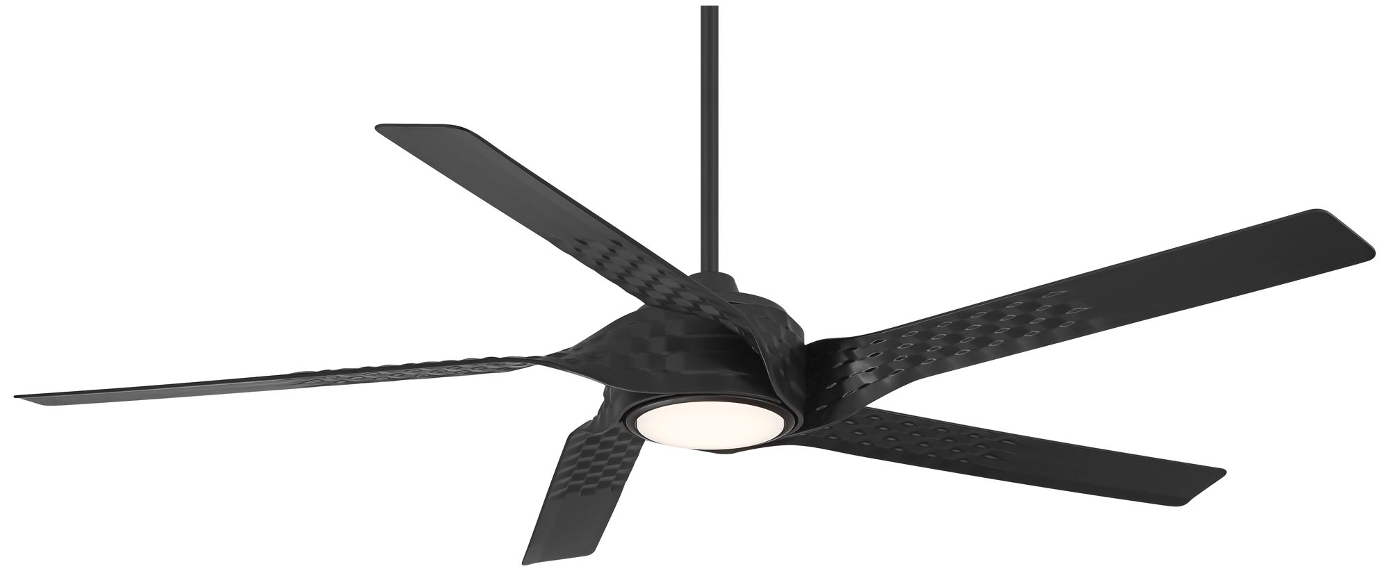 Image 3 60" Casa Vieja Helix Matte Black Indoor/Outdoor LED Ceiling Fan