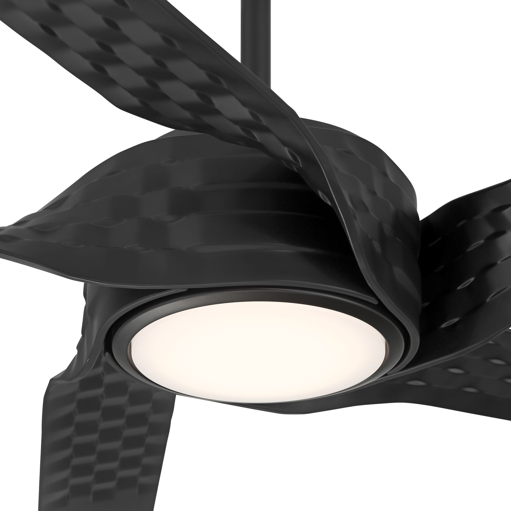 Image 4 60" Casa Vieja Helix Matte Black Indoor/Outdoor LED Ceiling Fan more views