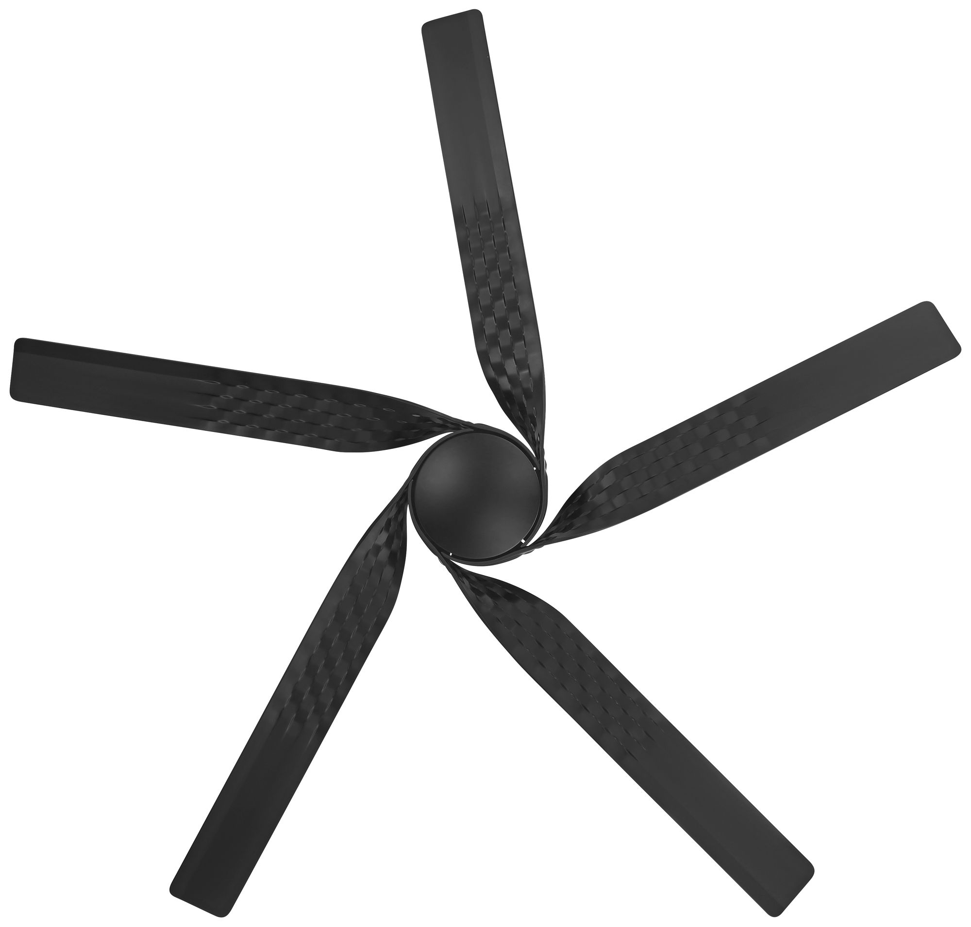 60" Casa Vieja Helix Matte Black Indoor/Outdoor LED Ceiling Fan in scene