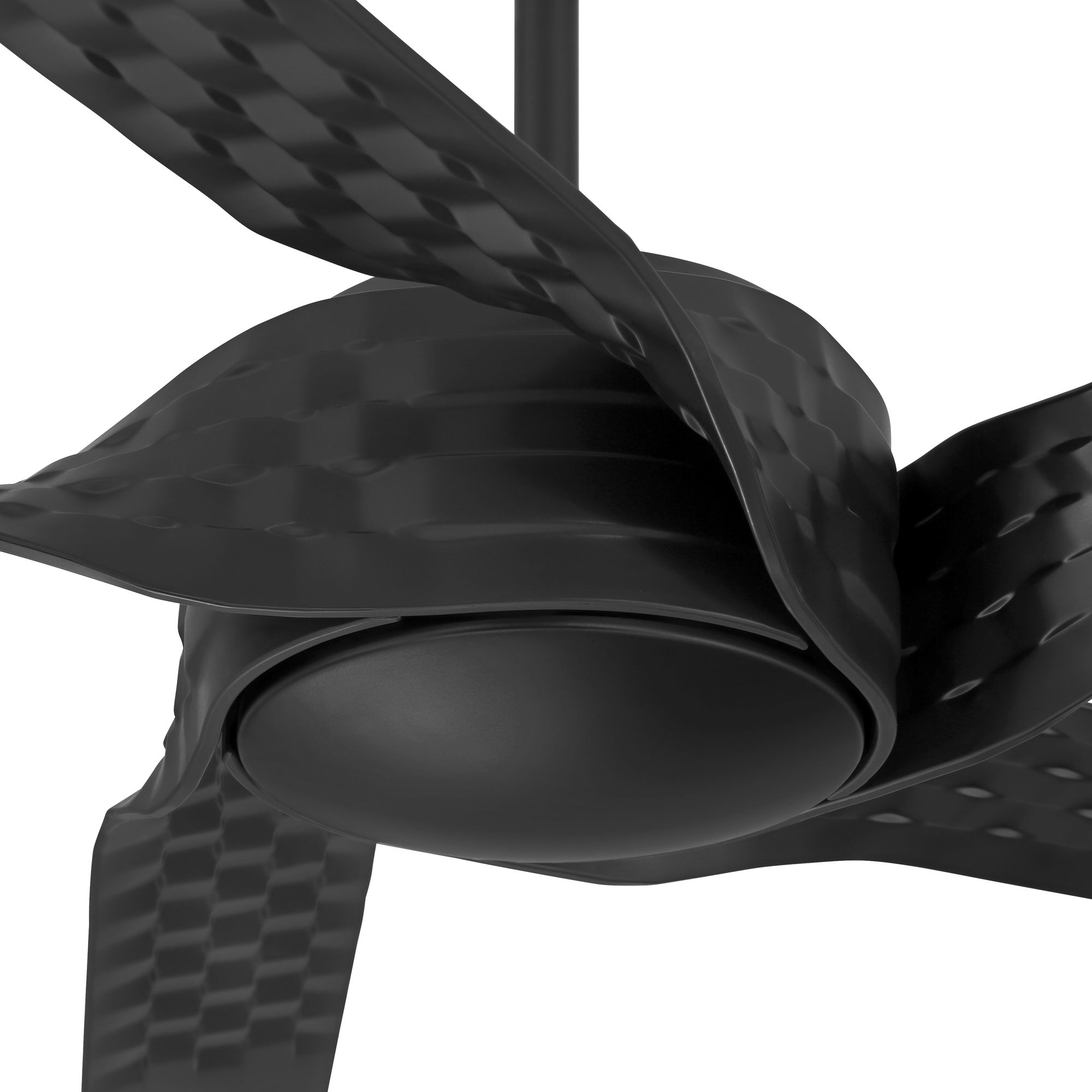 Image 5 60" Casa Vieja Helix Matte Black Indoor/Outdoor LED Ceiling Fan more views
