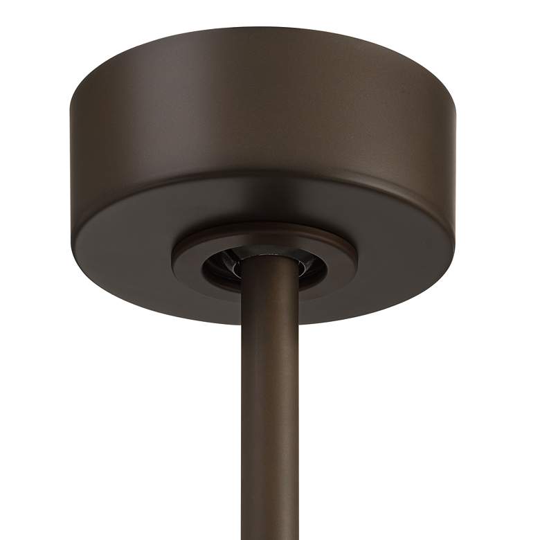 Image 6 60" Casa Vieja Hex Bronze and White Oak LED Ceiling Fan with Remote more views