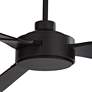 4_60" Casa Vieja Invictus Matte Black and Walnut Damp Fan with Remote more views