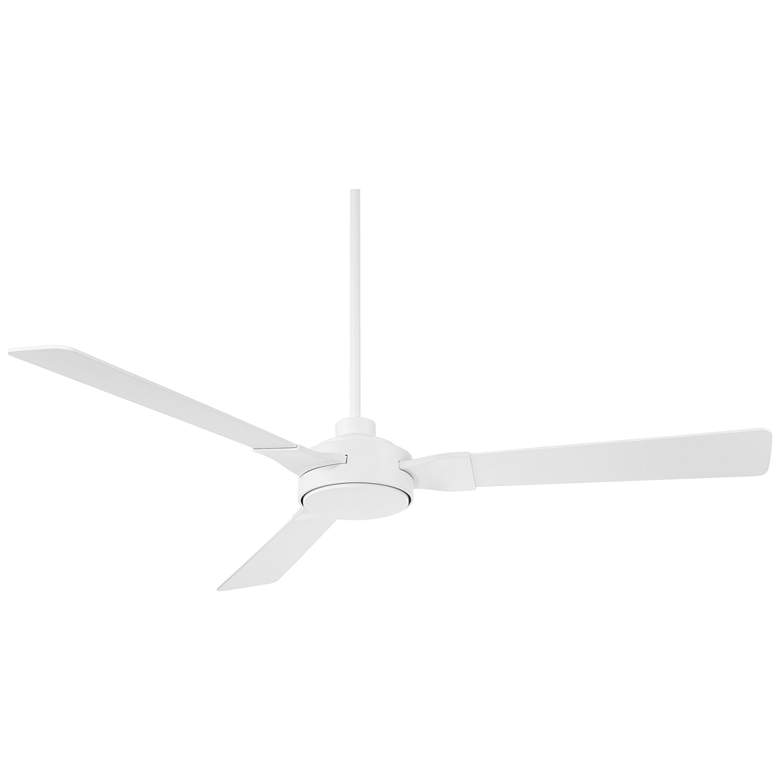 Image 3 60" Casa Vieja Invictus Matte White Damp Ceiling Fan with Remote
