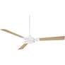 5_60" Casa Vieja Invictus Matte White Damp Ceiling Fan with Remote more views
