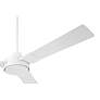 7_60" Casa Vieja Invictus Matte White Damp Ceiling Fan with Remote more views