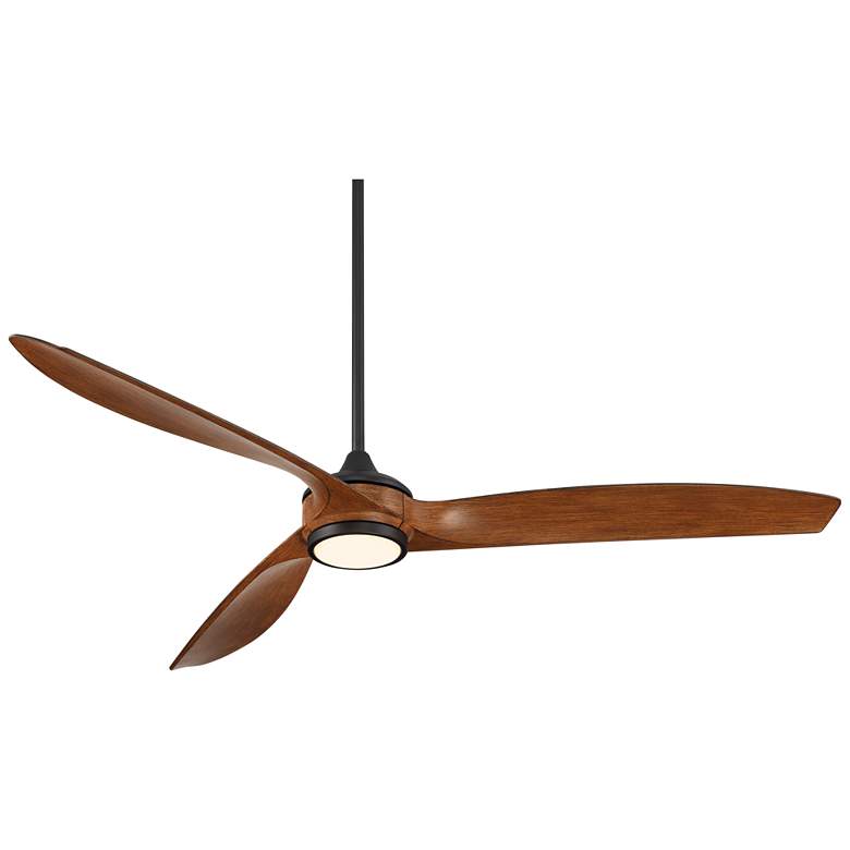 Image 6 60" Casa Vieja La Jolla Surf Matte Black LED Ceiling Fan with Remote more views