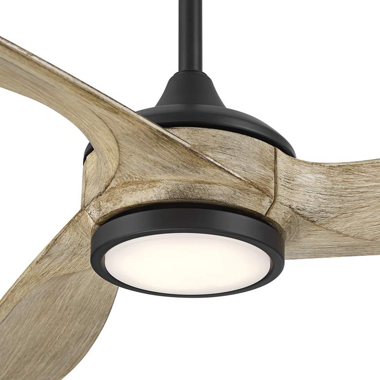 Image 3 60" Casa Vieja La Jolla Surf Matte Black LED Ceiling Fan with Remote more views