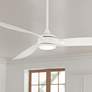 60" Casa Vieja La Jolla Surf Matte White LED Ceiling Fan with Remote