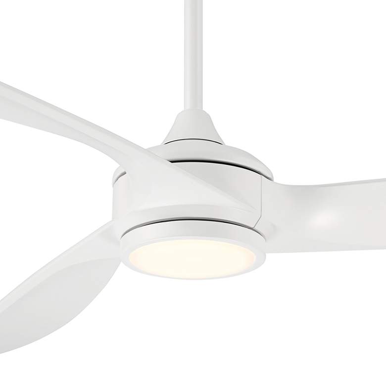 Image 3 60" Casa Vieja La Jolla Surf Matte White LED Ceiling Fan with Remote more views