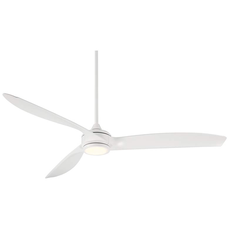 Image 6 60" Casa Vieja La Jolla Surf Matte White LED Ceiling Fan with Remote more views
