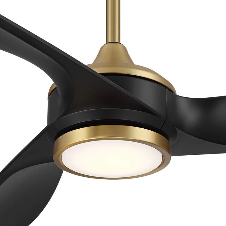 Image 3 60" Casa Vieja La Jolla Surf Soft Brass LED Ceiling Fan with Remote more views