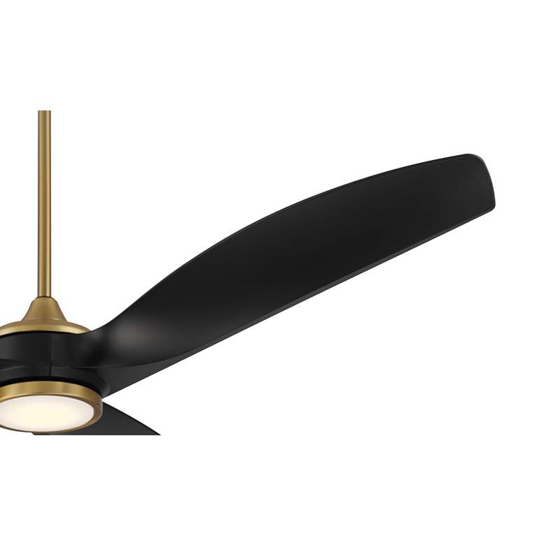 Image 4 60" Casa Vieja La Jolla Surf Soft Brass LED Ceiling Fan with Remote more views