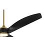 5_60" Casa Vieja La Jolla Surf Soft Brass LED Ceiling Fan with Remote more views