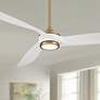 2_60" Casa Vieja La Jolla Surf Soft Brass LED Ceiling Fan with Remote