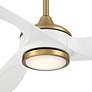 4_60" Casa Vieja La Jolla Surf Soft Brass LED Ceiling Fan with Remote more views