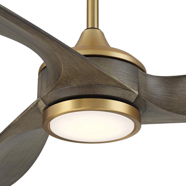 Image 4 60" Casa Vieja La Jolla Surf Soft Brass LED Ceiling Fan with Remote more views