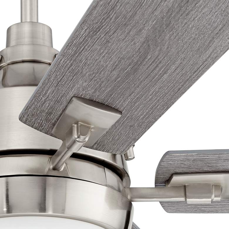 Image 4 60" Casa Vieja Lemans Brushed Nickel LED Ceiling Fan with Remote more views