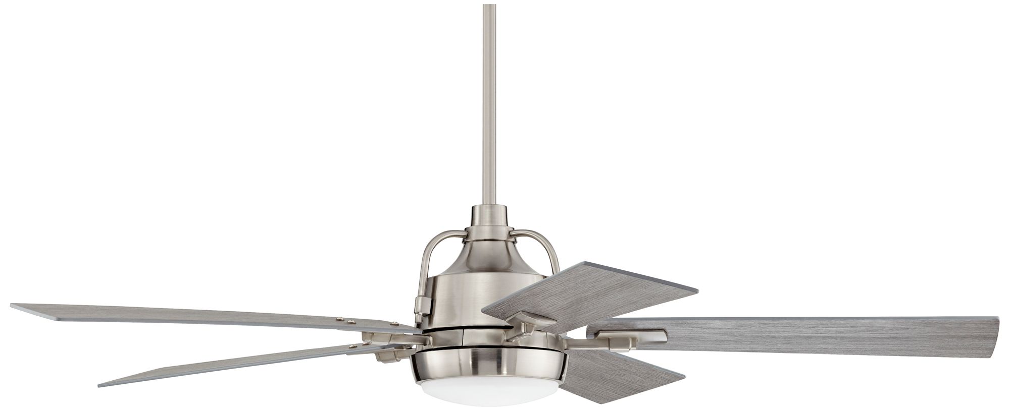 60" Casa Vieja Lemans Brushed Nickel LED Ceiling Fan with Remote