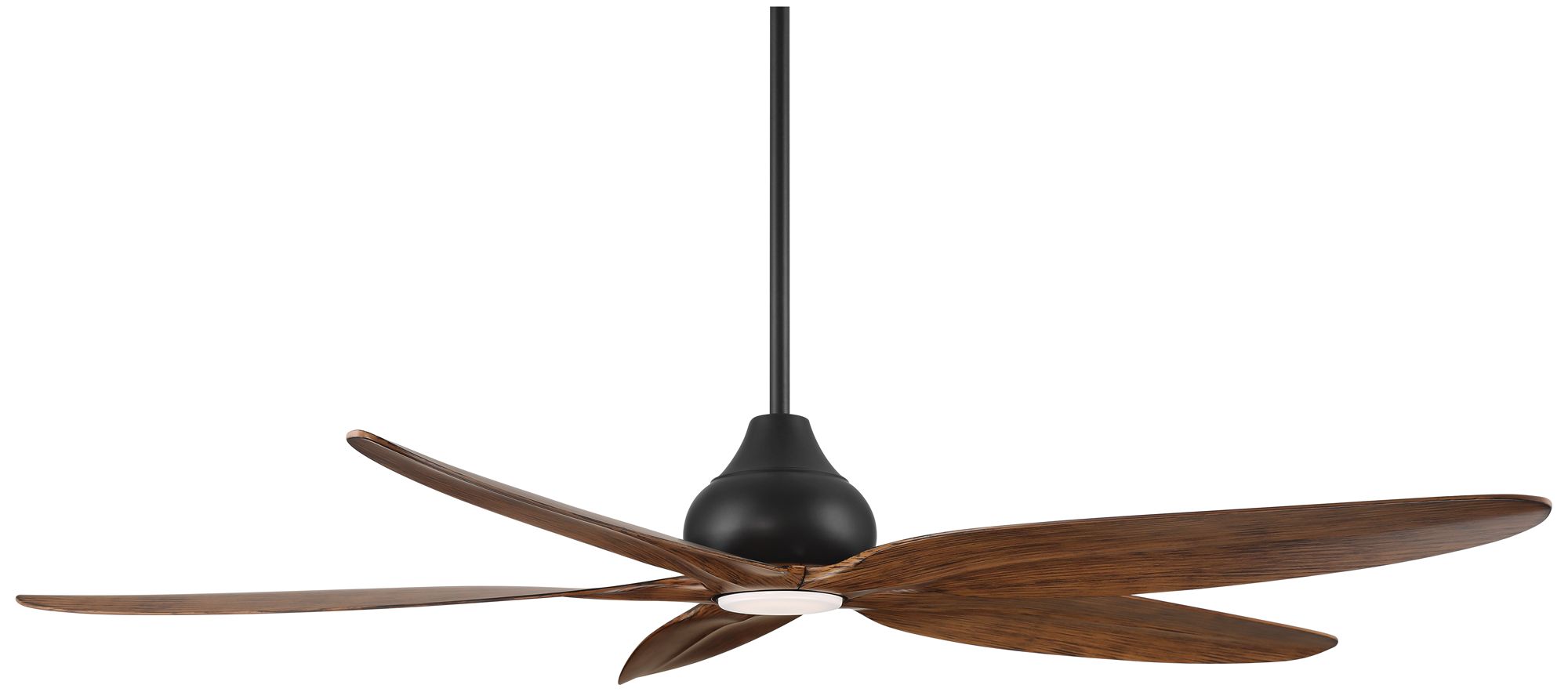 Watch A Video About the Casa Vieja Lotus Bay Black and Walnut Damp Remote LED Ceiling Fan