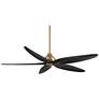 Watch A Video About the Casa Vieja Lotus Bay Brass and Black Damp Remote LED Ceiling Fan