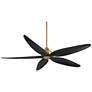 Watch A Video About the Casa Vieja Lotus Bay Brass and Black Damp Remote LED Ceiling Fan