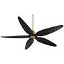 Watch A Video About the Casa Vieja Lotus Bay Brass and Black Damp Remote LED Ceiling Fan