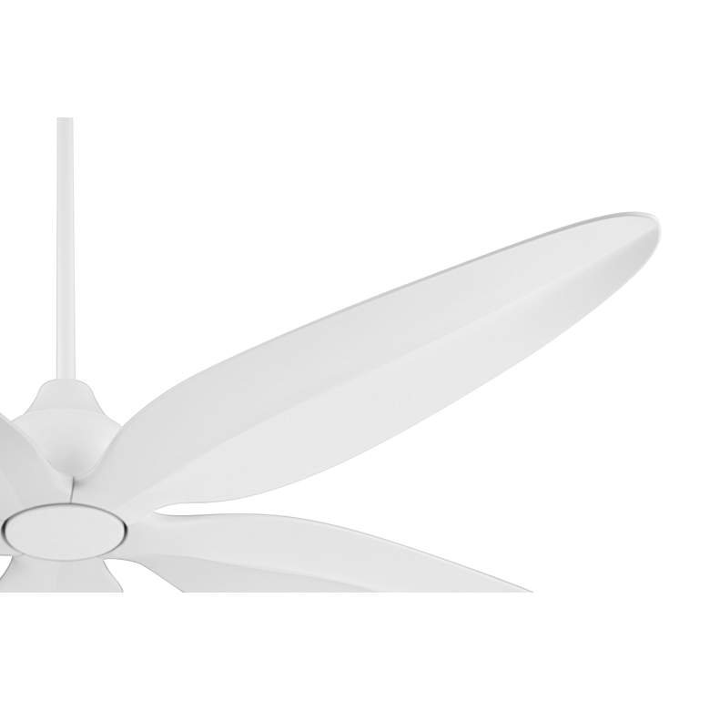 Image 5 60" Casa Vieja Lotus Bay Matte White Damp LED Ceiling Fan with Remote more views