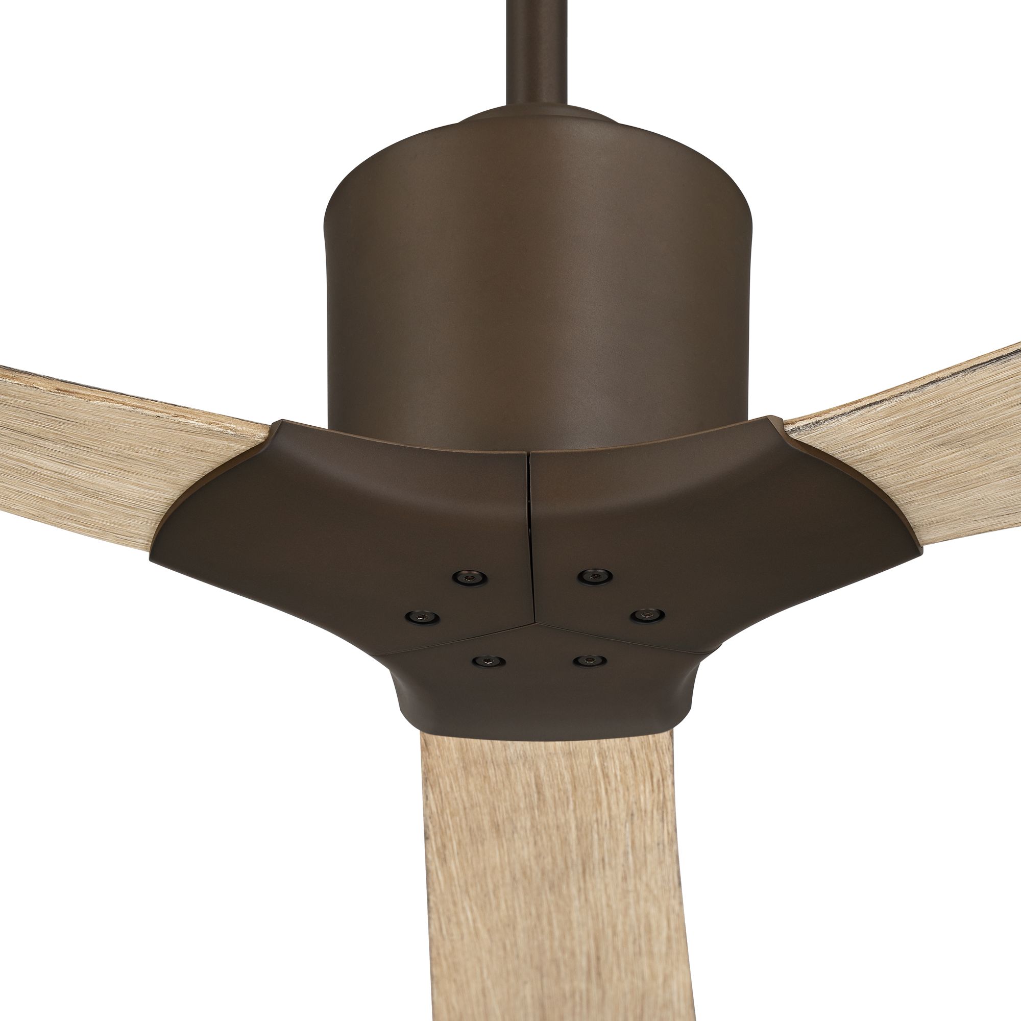 Image 3 60" Casa Vieja Lume Bronze and White Oak Damp Ceiling Fan with Remote more views
