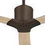 4_60" Casa Vieja Lume Bronze and White Oak Damp Ceiling Fan with Remote more views